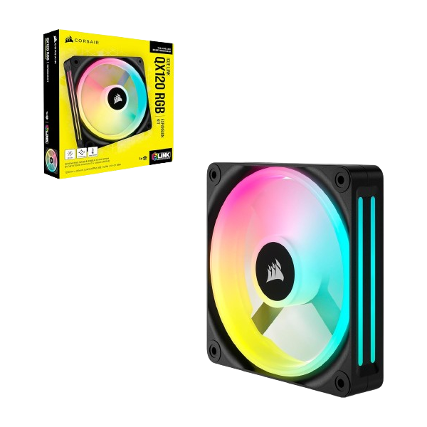 CORSAIR iCUE LINK QX120 RGB 120mm PWM PC SINGLE Fan Kit