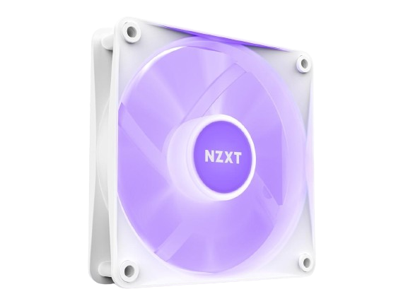 NZXT F120 RGB Core Sublime RGB - PWM Control - 3-Pack 120mm WHITE Case Fan