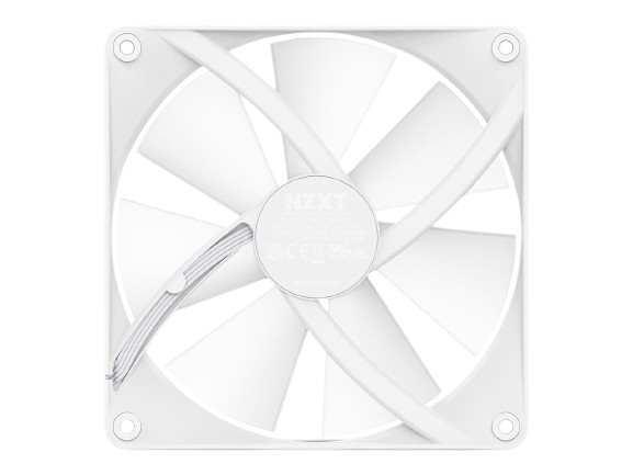 NZXT F120 RGB Core Sublime RGB - PWM Control - 3-Pack 120mm WHITE Case Fan