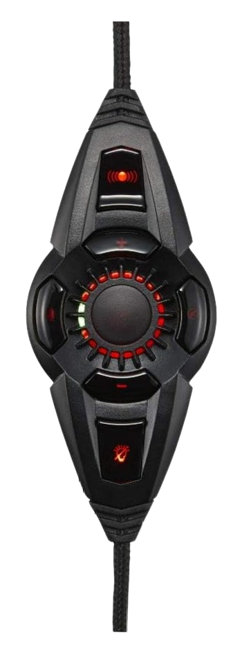 Toshiba LED Light, Rotating Microphone (Black/Red), Wired Gaming Headset