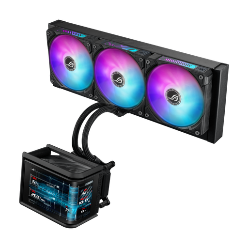 Asus OG Ryuo IV SLC 360 ARGB, AMOLED Screen Black Gaming Water Cooler