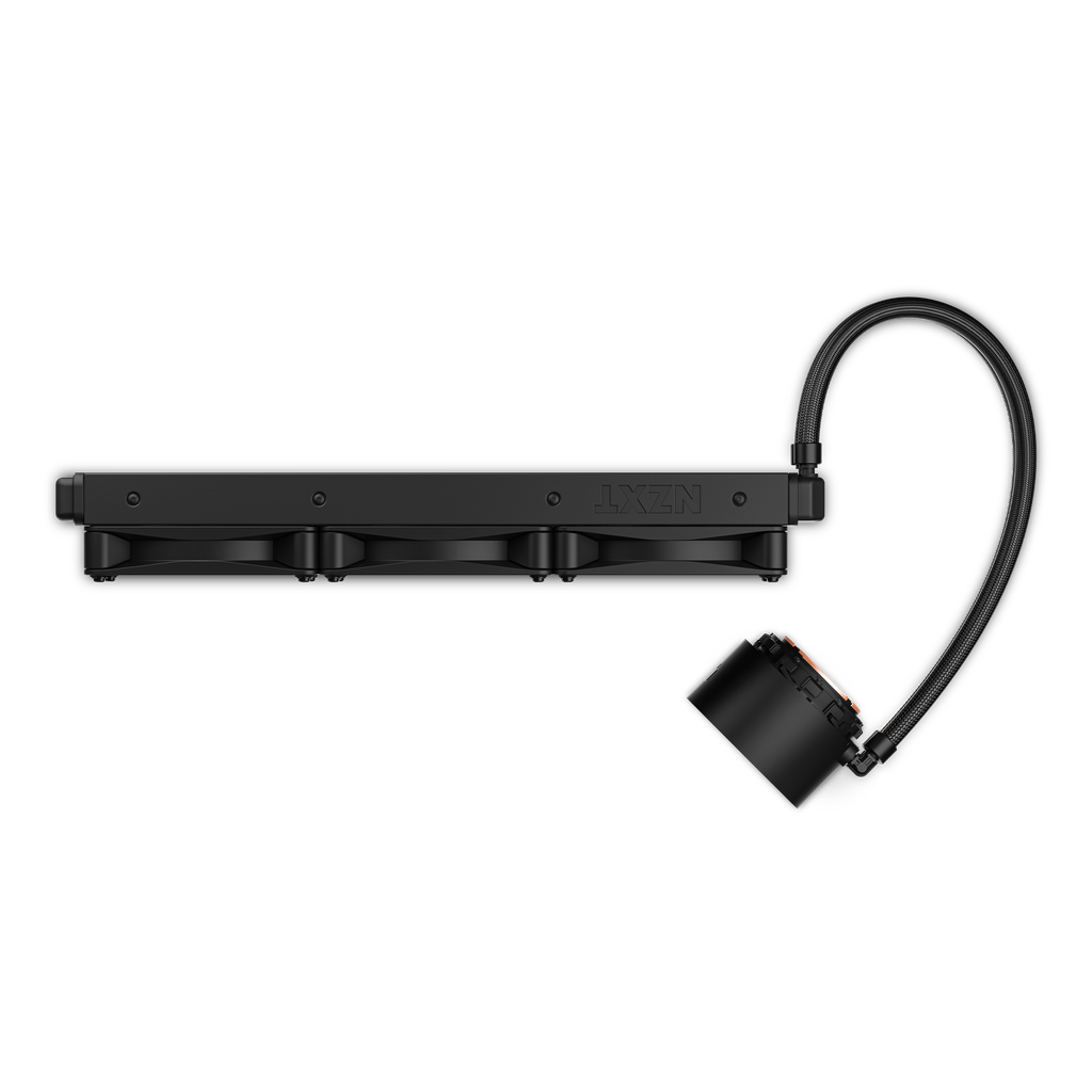 NZXT Kraken Elite 360mm AIO CPU Cooler with Customizable LCD Display, High-Performance Pump, and 3 F120P Fans - Black