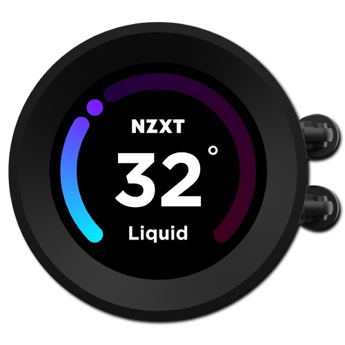 NZXT Kraken Elite 360mm AIO CPU Cooler with Customizable LCD Display, High-Performance Pump, and 3 F120P Fans - Black AIO Cooler