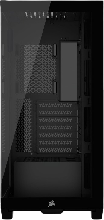CORSAIR 3500X Tempered Glass – No Fans Included - Mid-Tower Black PC Case,