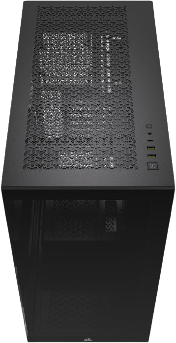 CORSAIR 3500X Tempered Glass – No Fans Included - Mid-Tower Black PC Case,