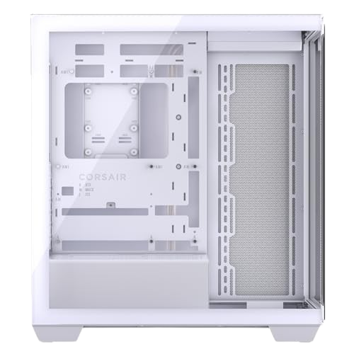 CORSAIR 3500X Tempered Glass – No Fans Included - Mid-Tower White PC Case