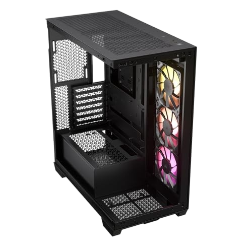 CORSAIR 3500X ARGB Tempered Glass – No Fans Included - Mid-Tower Black PC Case
