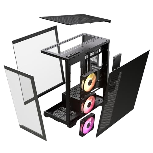 CORSAIR 3500X iCUE LINK ARGB Tempered Glass Mid Tower Black PC Case