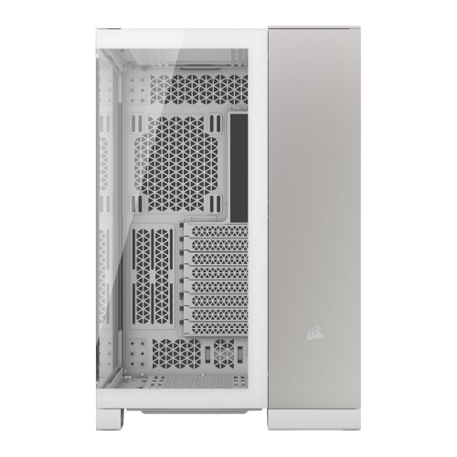 Corsair 6500X White/Satin Gray Aluminum Dual Chamber Tempered Glass Mid Tower PC Case