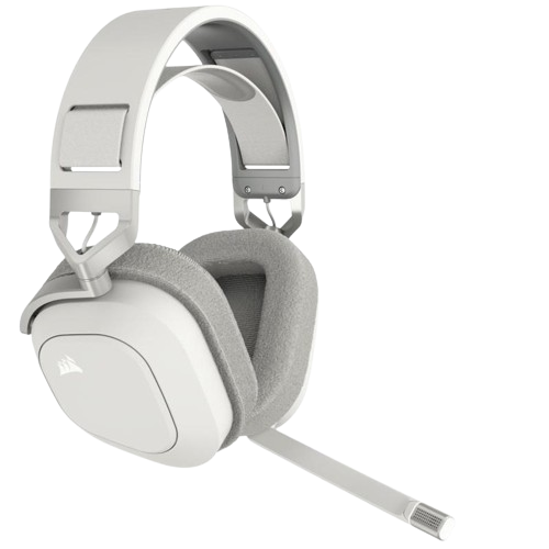 Corsair HS80 RGB WIRELESS Dolby Audio 7.1 Surround Premium White Gaming Headset