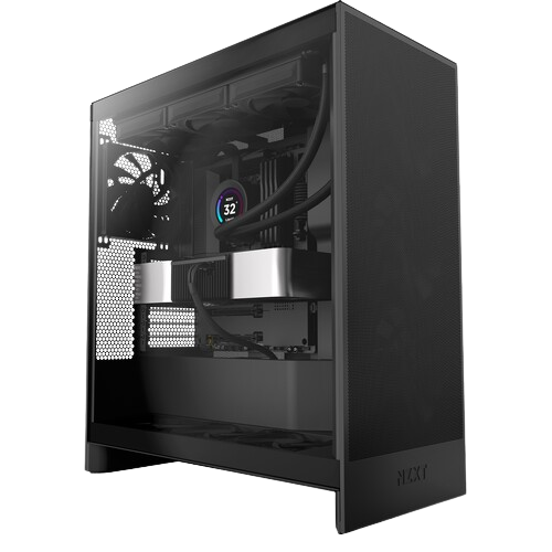 NZXT H7 Flow (2024) Mid-Tower All Black Gaming Case