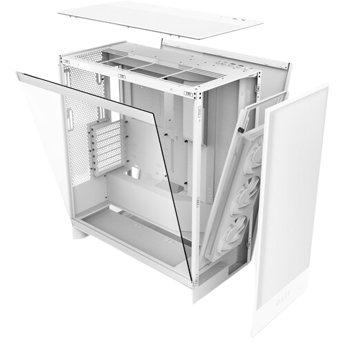 NZXT H7 Flow (2024) Mid-Tower All White Gaming Case