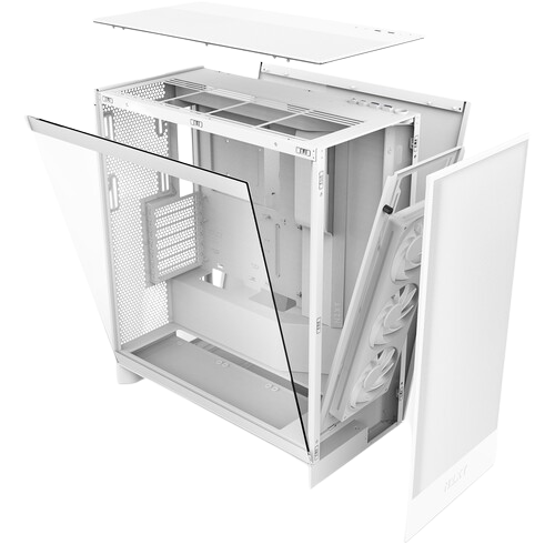 NZXT H7 Flow RGB (2024) Mid-Tower All White Gaming Case