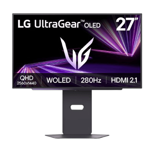 LG 27" UltraGear QHD 2560 x 1440, 4th Gen, Matte WOLED, 280Hz, VESA DisplayHDR True Black, Gaming Monitor