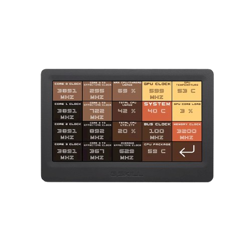 G.Skill GD-A7PCCSK-WGD WigiDash 7" Touch Panel USB Widget Dashboard PC Command Panel