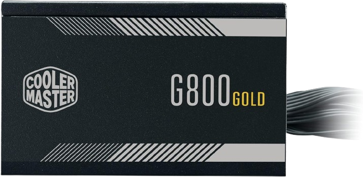 Cooler Master G800 800 Watts Gold 80 Plus, Fan 120 mm, 90% Efficiency, Non-Modular Power Supply