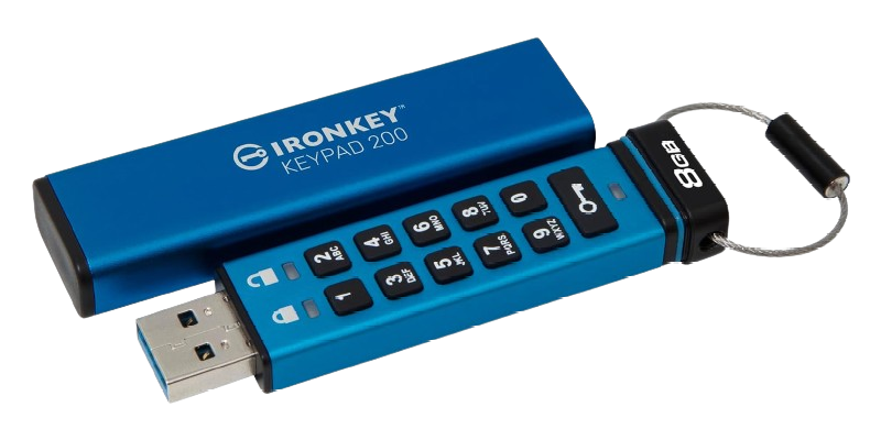Kingston IronKey Keypad 200 Series 8GB USB Flash Drive