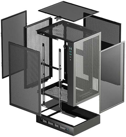 DeepCool CH170 Digital Vertical Mini-ITX Black Case