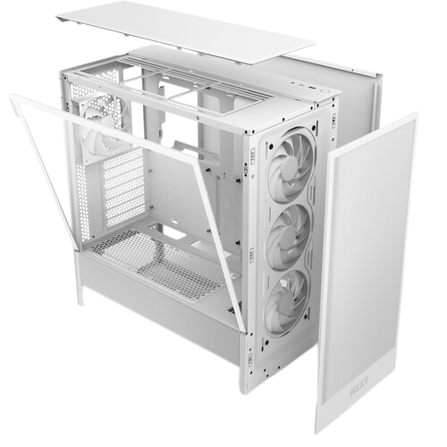 NZXT H5 Flow RGB ATX Mid-Tower White Case (2024)
