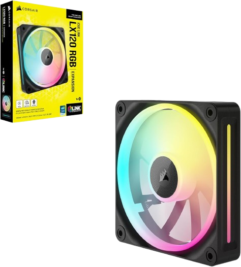 CORSAIR iCUE LINK LX120 RGB 120mm PWM Single Pack Fan