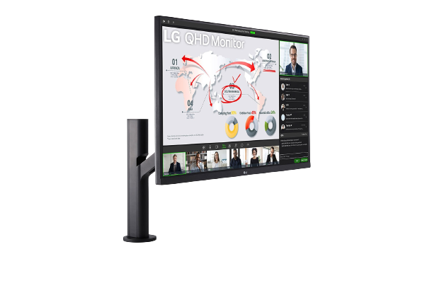 LG 31.5" QHD IPS HDR10 Ergo USB ‐C AMD FreeSync - 32QP880-B