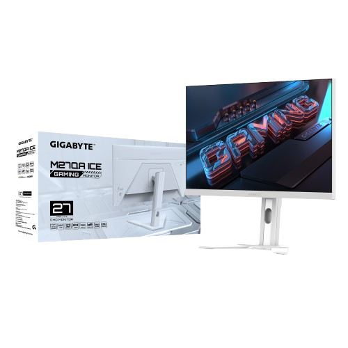 GIGABYTE M27QA ICE 27” 2560 x 1440 QHD, SS IPS 180Hz 1ms MPRT White Gaming Monitor