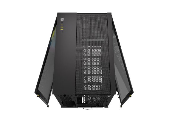 Corsair iCUE LINK 2500X RGB Micro ATX Dual Chamber Black PC Case 