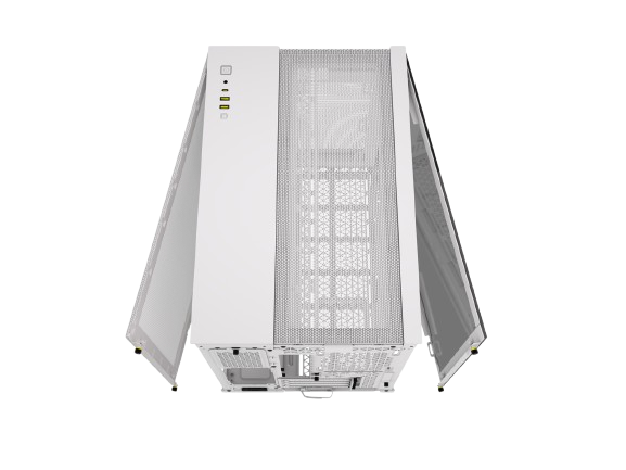 Corsair 2500D AIRFLOW Micro ATX Tower Dual Chamber White PC Case