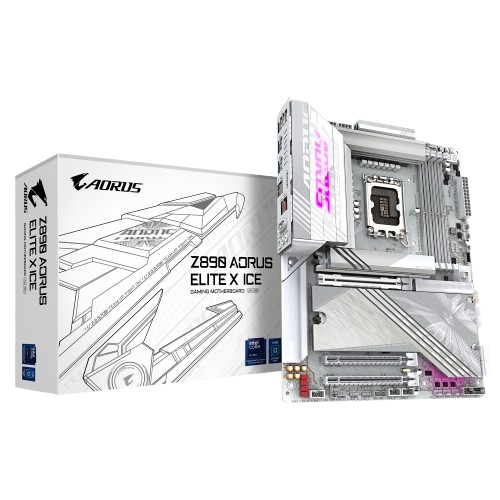 Gigabyte Z890 AORUS ELITE X ICE LGA1851, Wi-Fi, DDR5 Motherboard
