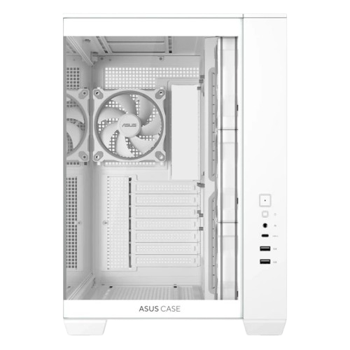 Asus A32 TG, ARGB Built-in Fans, White Mid Tower ATX PC Case 