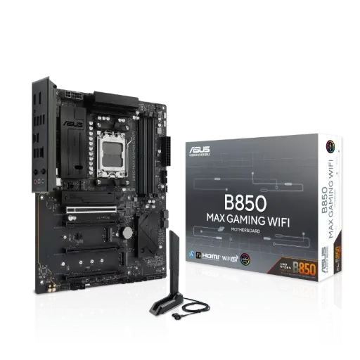 ASUS B850 MAX GAMING WIFI BLACK ATX Motherboard – AMD Socket AM5 