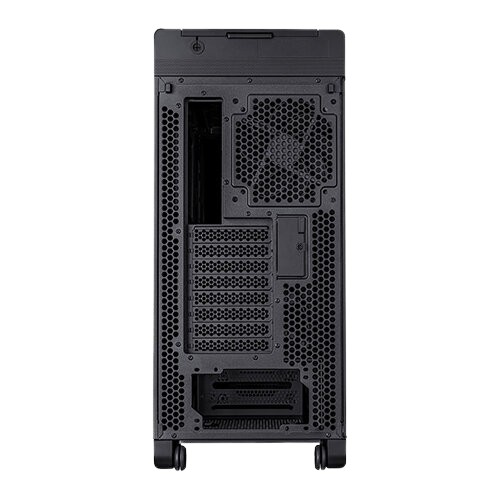 Asus ProArt PA602 E-ATX, 420mm radiator support, 1 140mm & 2 200mm installed fans, Black case