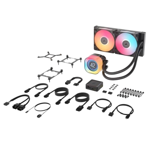 Corsair iCUE LINK TITAN 240 RX LCD Liquid CPU Cooler - Black