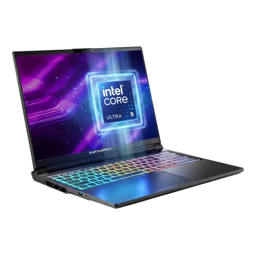 INFINIARC 16" QHD LCD, intel Ultra 9, RTX 5080 16GB DDR7, 300Hz, 100% sRGB, Intel BE200 WLAN+BT, DDR5 Gaming Laptop