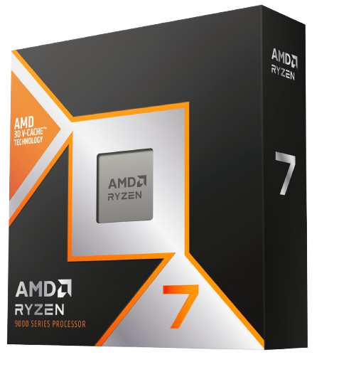 AMD Ryzen 7 9800X3D - Ryzen 7 9000 Series Zen 5 8-Core 5.2 GHz - Socket AM5 120W - AMD Radeon Graphics Desktop Processor - 100-100001084WOF 