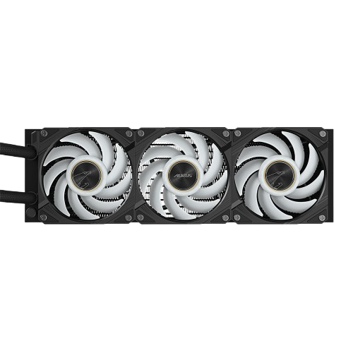 Gigabyte AORUS AORUS WATERFORCE X II 360, 360mm Radiator with 3X 120mm Low Noise ARGB Fans, Liquid, LCD Display CPU Cooler