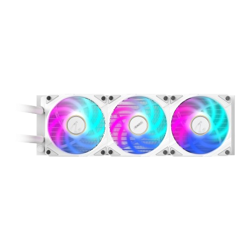 Gigabyte AORUS WATERFORCE X II 360 ICE, 360mm Radiator with 3X 120mm Low Noise ARGB Fans, Liquid, LCD Display White CPU Cooler