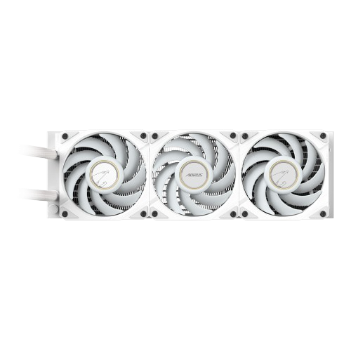 Gigabyte AORUS WATERFORCE X II 360 ICE, 360mm Radiator with 3X 120mm Low Noise ARGB Fans, Liquid, LCD Display White CPU Cooler