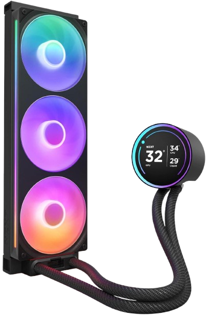 Kraken Elite 360 RGB V2 - 360mm AIO liquid cooler w/ Display and RGB Core Fan - Single Frame (Black)