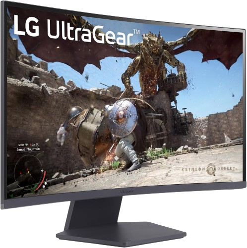 LG 27” UltraGear 2560x1440 QHD, 1ms (GtG), 180Hz, FreeSync curved gaming monitor 