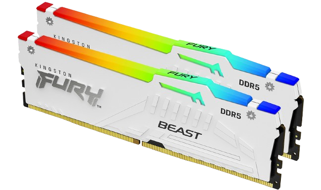 Kingston FURY Beast RGB 32GB (16GB x2) DDR5 5200MT/s Non-ECC Memory DIMM, XMP Memory