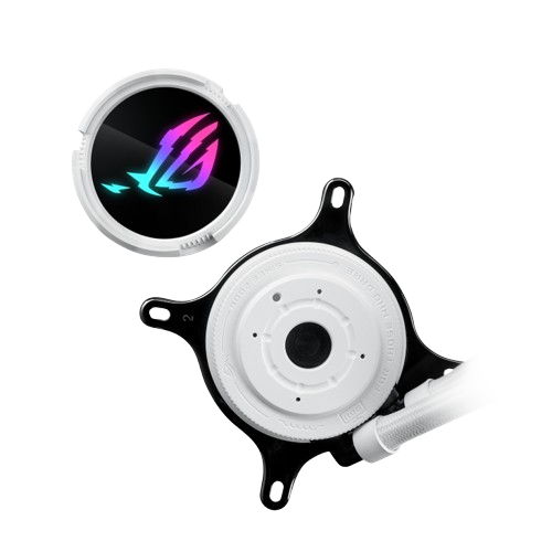 ASUS ROG Strix LC III 360 ARGB White Edition liquid CPU cooler, 360mm Radiator, 3x ROG Strix AF-12S ARGB 120mm Fans 