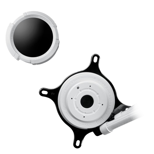ASUS ROG Strix LC III 360 ARGB White Edition LCD liquid CPU cooler, 360mm Radiator, 3x ROG Strix AF-12S ARGB 120mm Fans