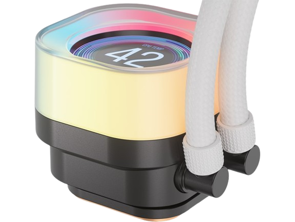 Corsair iCUE LINK TITAN 240 RX LCD, 240mm Radiator, White Liquid CPU Cooler
