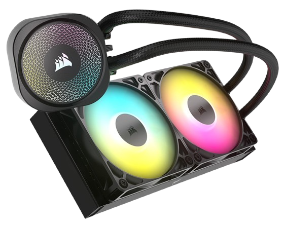Corsair NAUTILUS 240 RS ARGB, 240mm Radiator Liquid, Black CPU Cooler
