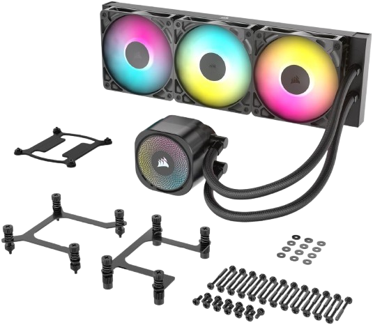 Corsair NAUTILUS 360 RS ARGB, 360mm Radiator Liquid Black CPU Cooler