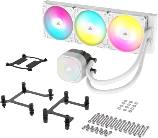 Corsair NAUTILUS 360 RS ARGB, 360mm Radiator Liquid White CPU Cooler