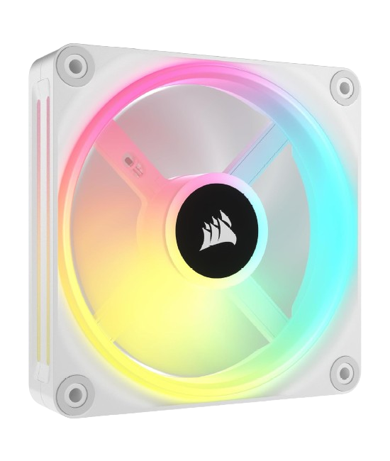 CORSAIR iCUE LINK QX120 RGB Expansion Kit White 120mm PWM RGB PC Case Fan (1 Fan with iCUE LINK Connector) CO-9051005-WW