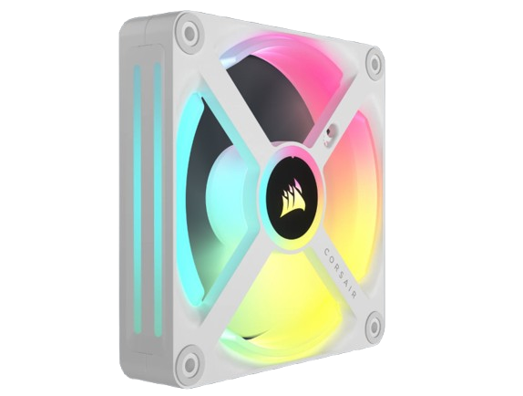 CORSAIR iCUE LINK QX120 RGB Expansion Kit White 120mm PWM RGB PC Case Fan (1 Fan with iCUE LINK Connector) CO-9051005-WW