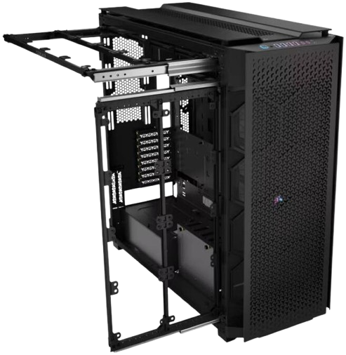 CORSAIR iCUE LINK 9000D RGB AIR FLOW Super Tower Black PC Case
